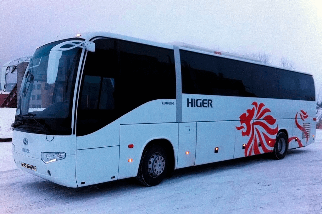 Заказ Higer 6129 в Екатеринбурге с водителем
